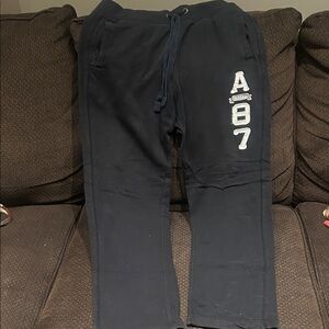 Aeropostale Navy Joggers with Logo